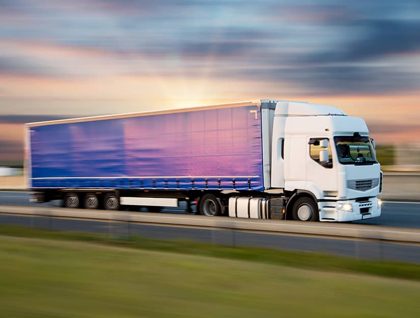 40ft Articulated Lorry courier van